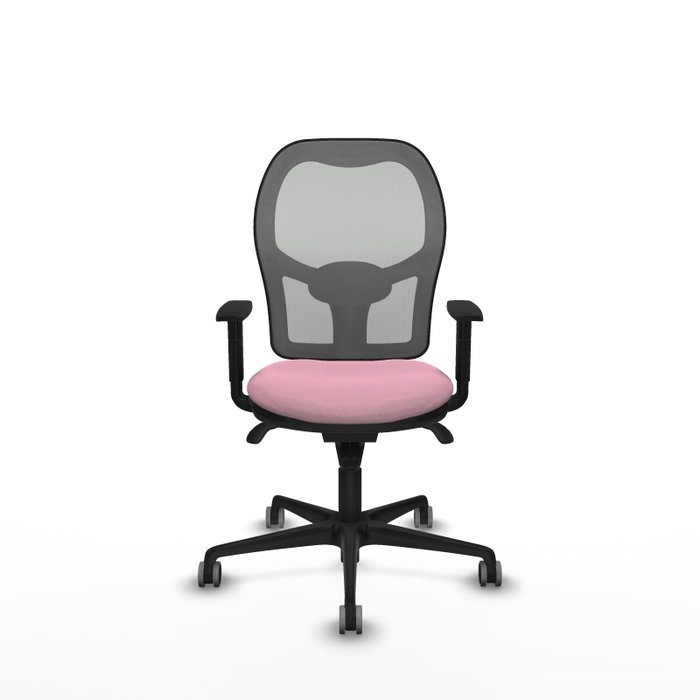 PIQUERAS Y CRESPO Silla de oficina Jorquera Rosa y Gris