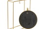 DKD Home Decor Reloj de Sobremesa de Aluminio Dorado