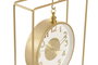 DKD Home Decor Reloj de Sobremesa de Aluminio Dorado
