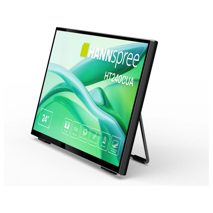 Hannspree HT240CUA Monitor táctil 23.8" Full HD 1920 x 1080 LED VA 100Hz 6ms HDMI DisplayPort USB-C Negro, con altavoces y soporte VESA Hannspree HT240CUA Monitor táctil 23.8" Full HD 1920 x 1080 LED VA 100Hz 6ms HDMI DisplayPort USB-C Negro, con altavoces y soporte VESA