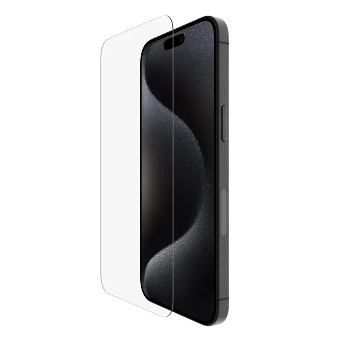 Belkin OVA160HQ Protector de Pantalla Vidrio Templado 9H para Apple iPhone 16 Pro Max (17.5 cm/6.9"), Antibacteriano, Resistente a Impactos, 1 Unidad