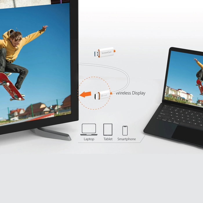 J5create Screencast Adaptador de Pantalla Inalámbrico HDMI