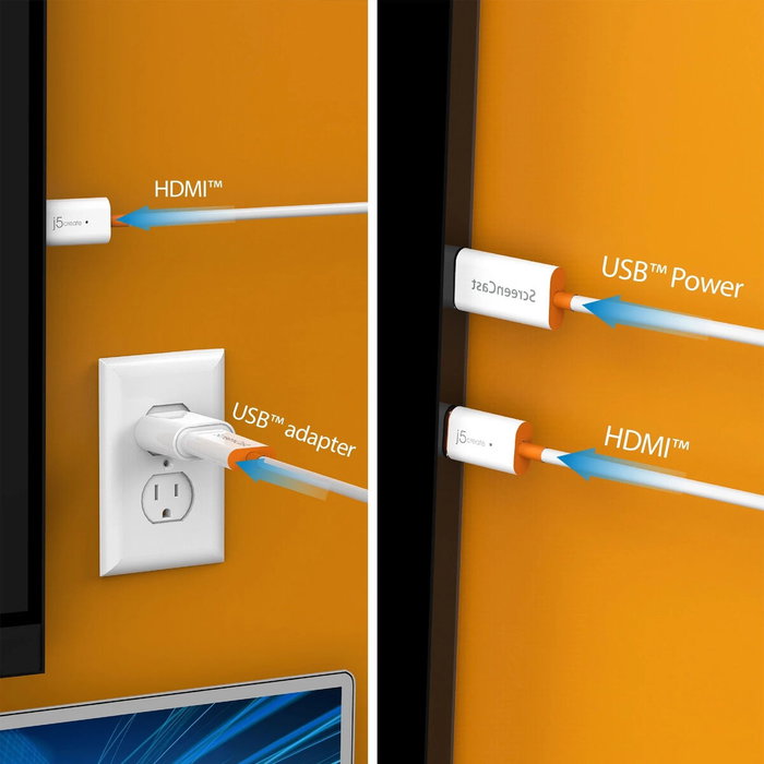 J5create Screencast Adaptador de Pantalla Inalámbrico HDMI