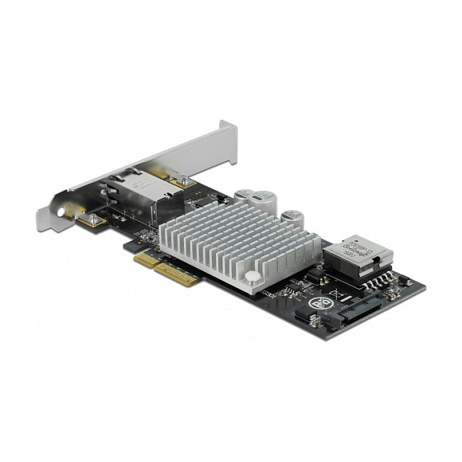 DeLOCK GE10P-PCIE4XG301 Tarjeta de Red PCI Express x4 10 Gigabit LAN con PoE+