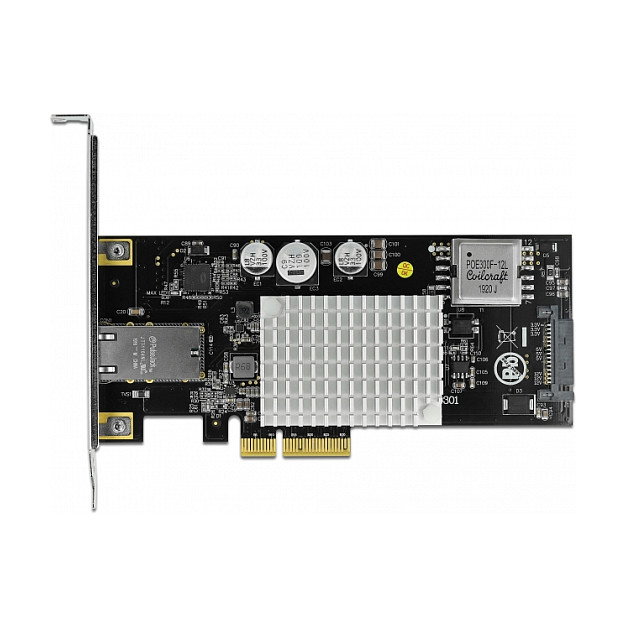 DeLOCK GE10P-PCIE4XG301 Tarjeta de Red PCI Express x4 10 Gigabit LAN con PoE+