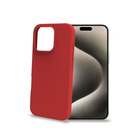 Celly Funda para iPhone 16 Pro, Cromo