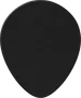 Dunlop Púas Guitarra Genuine Celluloid Teardrop Negro Thin Pack 12 Ud