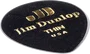 Dunlop Púas Guitarra Genuine Celluloid Teardrop Negro Thin Pack 12 Ud