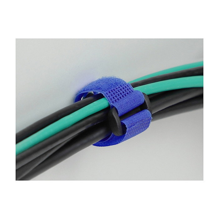 DeLOCK Bridas de cable con lazo y ojal de sujeción Azul 190 x 25 mm (5 piezas)