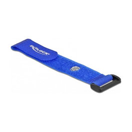 DeLOCK Bridas de cable con lazo y ojal de sujeción Azul 190 x 25 mm (5 piezas)