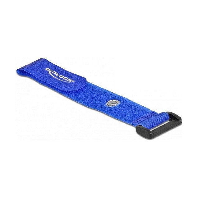 DeLOCK Brida de cable con lazo y ojal 190 x 25 mm Azul, 5 piezas DeLOCK Brida de cable con lazo y ojal 190 x 25 mm Azul, 5 piezas