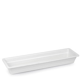Vollrath Cubeta de Melamina Blanca GN 2/4-065, 6.5 cm de Alto, para Buffet y Exposición