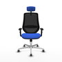 PIQUERAS Y CRESPO Silla de oficina Mardos Azul/Negro con Mecanismo Sincro
