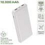 myway power bank 10.000 mAh USB 2 puertos 2A + cable tipo C blanca