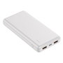 myway power bank 10.000 mAh USB 2 puertos 2A + cable tipo C blanca