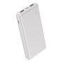 myway power bank 10.000 mAh USB 2 puertos 2A + cable tipo C blanca