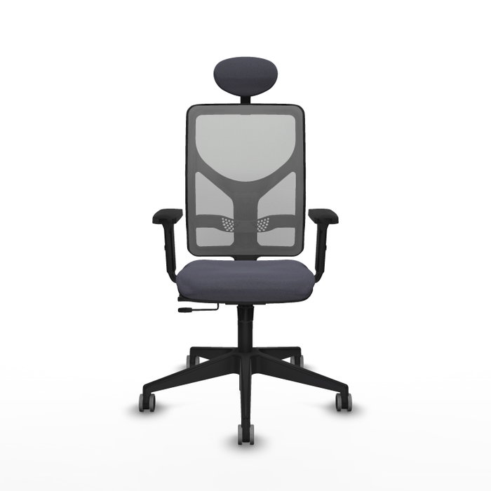 PIQUERAS Y CRESPO Silla de oficina Motilla Gris con mecanismo Sincro/Traslack