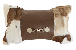 DKD Home Decor Cojín PU Marrón 50x10x30 cm
