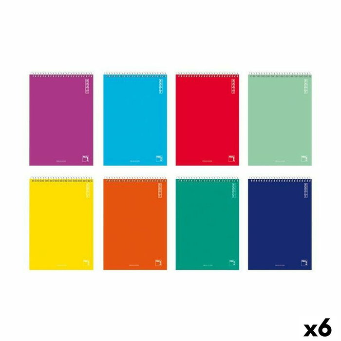 Set de Cuadernos Pacsa BASIC Cuarto 80 Hojas 10 Piezas (6 Unidades ...
