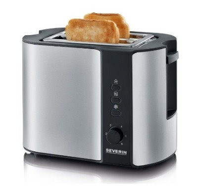 Severin AT2589 Tostadora de Acero Inoxidable con 2 Ranuras, 800W Severin AT2589 Tostadora de Acero Inoxidable con 2 Ranuras, 800W