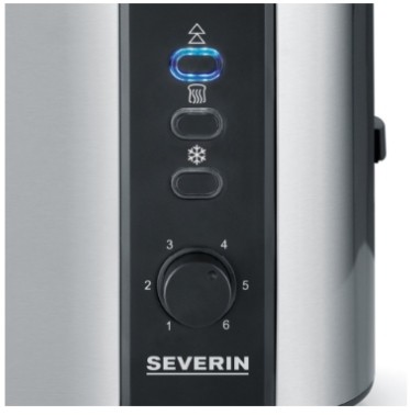 Severin AT2589 Tostadora de Acero Inoxidable con 2 Ranuras, 800W Severin AT2589 Tostadora de Acero Inoxidable con 2 Ranuras, 800W