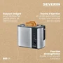 Severin AT2589 Tostadora de Acero Inoxidable con 2 Ranuras, 800W