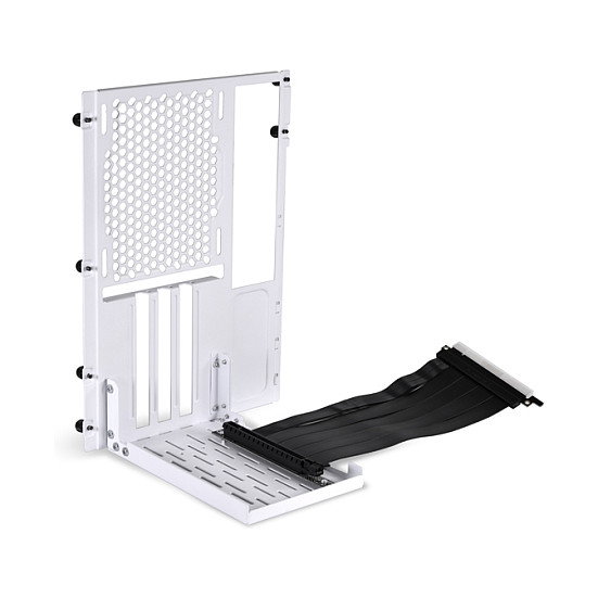 Lian Li Kit Riser PCIe 4.0 16X para O11 Dynamic Mini con soporte vertical y cable de 20 cm (Blanco)