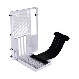 Lian Li Kit Riser PCIe 4.0 16X para O11 Dynamic Mini con soporte vertical y cable de 20 cm (Blanco)