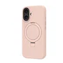 Dbramante1928 Roskilde Kick Icon - Funda para Apple iPhone 17, Compatible con MagSafe, Arena Rosa, Resistente a Caídas 1.2 m, con Soporte de Sobremesa