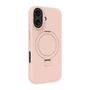 Dbramante1928 Roskilde Kick Icon - Funda para Apple iPhone 17, Compatible con MagSafe, Arena Rosa, Resistente a Caídas 1.2 m, con Soporte de Sobremesa