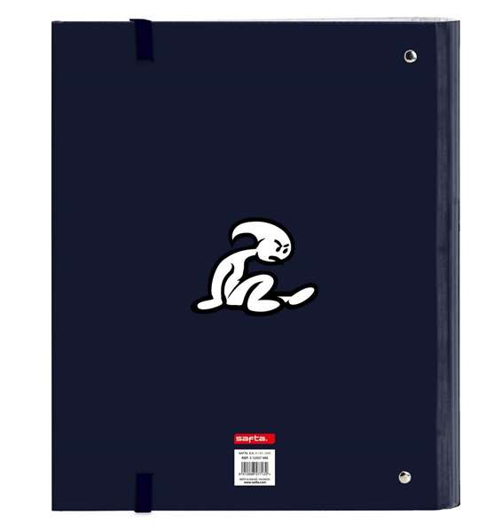 Carpeta de anillas El Niño Kook Azul marino 27 x 32 x 3.5 cm