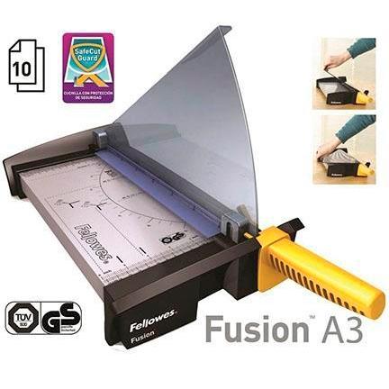 Fellowes Guillotina Fusion A3 10 Hojas Corte Preciso Acero Inoxidable Base Metálica Fellowes Guillotina Fusion A3 10 Hojas Corte Preciso Acero Inoxidable Base Metálica