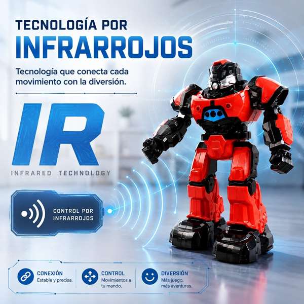 Crazon Robot a control remoto con infrarrojos y seguimiento inteligente - Rojo Crazon Robot a control remoto con infrarrojos y seguimiento inteligente - Rojo