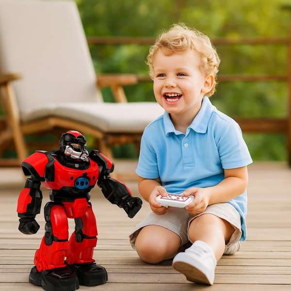 Crazon Robot a control remoto con infrarrojos y seguimiento inteligente - Rojo Crazon Robot a control remoto con infrarrojos y seguimiento inteligente - Rojo