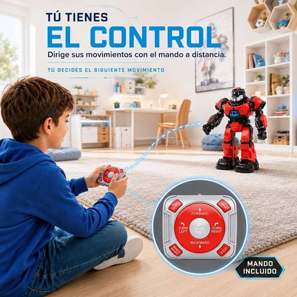 Crazon Robot a control remoto con infrarrojos y seguimiento inteligente - Rojo Crazon Robot a control remoto con infrarrojos y seguimiento inteligente - Rojo