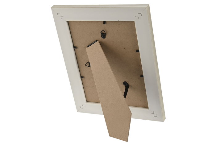 DKD Home Decor Marco Foto 15X20 Beige Blanco Cristal PS 4 Unidades 26 x 21 cm