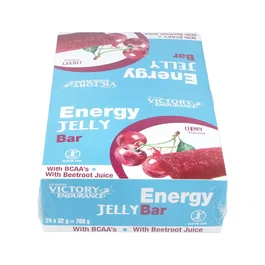 Victory Endurance Energy Jelly Bar Cereza 24Ud. Barrita energética con aminoácidos, vitaminas y minerales