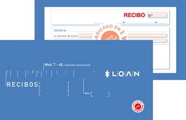 Talonario Recibos Duplicado Loan (Set de 10)