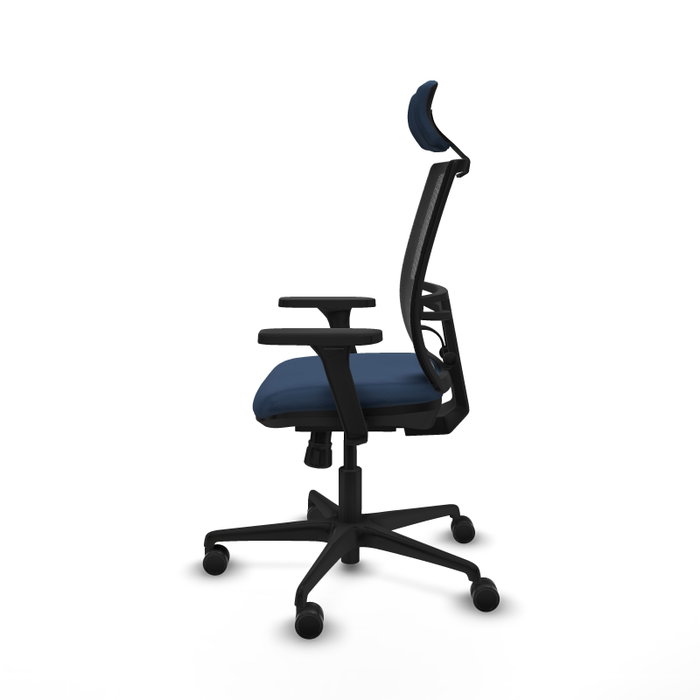PIQUERAS Y CRESPO Silla de oficina Yunquera con mecanismo Sincro, Azul marino y Negro PIQUERAS Y CRESPO Silla de oficina Yunquera con mecanismo Sincro, Azul marino y Negro