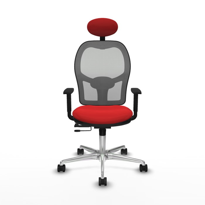 PIQUERAS Y CRESPO Silla de oficina Jorquera Roja con mecanismo Sincro/Traslack