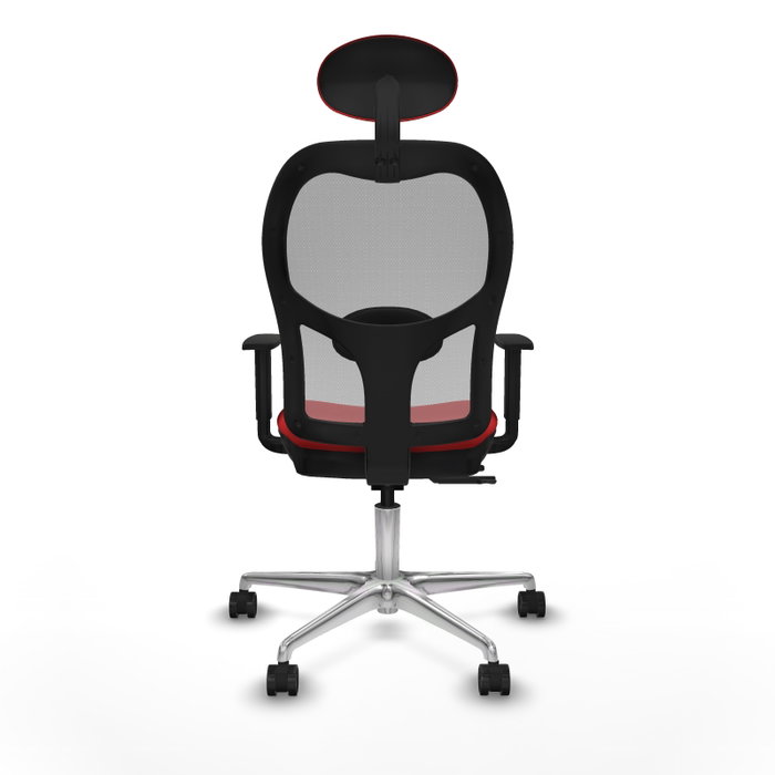 PIQUERAS Y CRESPO Silla de oficina Jorquera Roja con mecanismo Sincro/Traslack