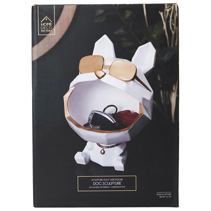 Home Deco Factory Vaciabolsillos Perro Gafas Escultura Home Deco Factory Bla