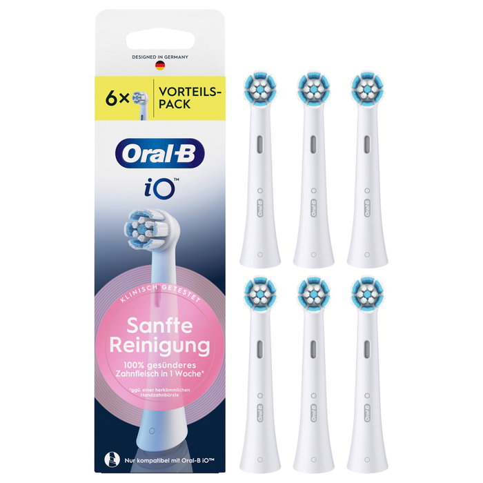 Oral-B iO Cabezales de Repuesto Gentle Cleaning, 6 unidades Oral-B iO Cabezales de Repuesto Gentle Cleaning, 6 unidades