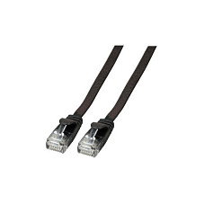 EFB Elektronik Cable de red Cat.6a U/UTP 0,5m Negro