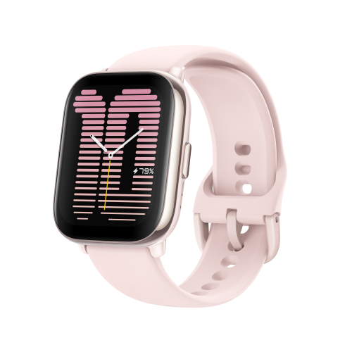 Amazfit Active Reloj Inteligente GPS, Pantalla AMOLED 1.75", Rosa, 5 ATM, Bluetooth 5.2, Monitor de Frecuencia Cardíaca - Ref: W2211EU4N