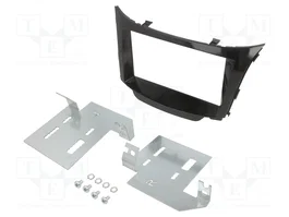 4CARMEDIA Bastidor de montaje de radio 2 DIN para Hyundai i30, negro brillante