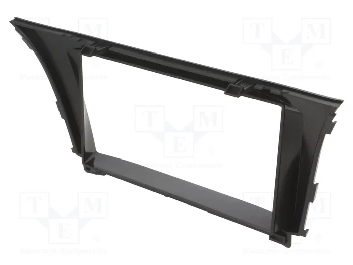 4CARMEDIA Bastidor de montaje de radio 2 DIN para Hyundai i30, negro brillante