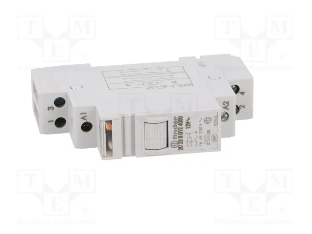 FINDER Relé de instalación 20.23 12V AC 16A NC + NA