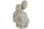 DKD Home Decor Figura Romántica de Pareja de Resina Blanca, Estatua Decorativa para Salón y Dormitorio, Adorno del Hogar 38.5x25.8x22.5 cm
