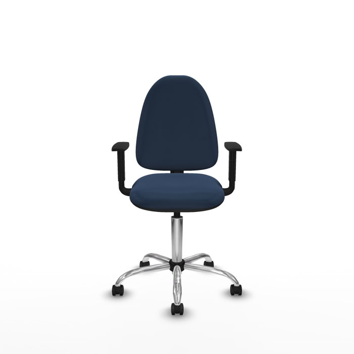 PIQUERAS Y CRESPO Silla de oficina Aýna Azul marino con Brazos 1D